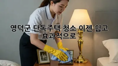 영덕군 단독주택 청소, 이젠 쉽고 효과적으로!