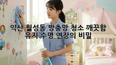 익산 월성동 방충망 청소: 깨끗함 유지, 수명 연장의 비밀